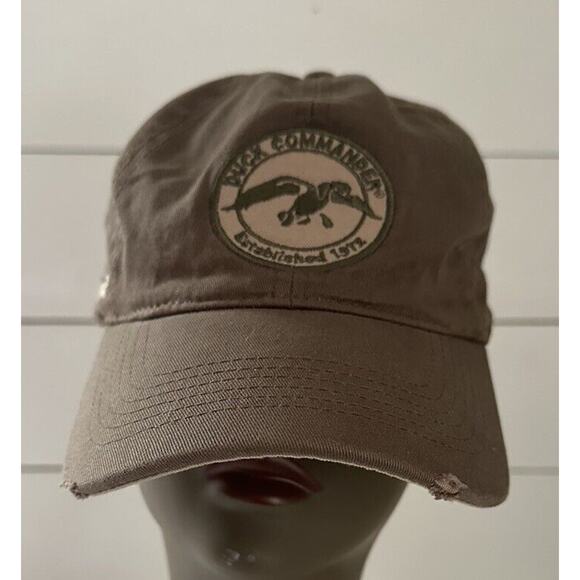 Authentic Duck Commander Dynasty Dark Olive Circle Logo Hat Cap Adjustable - Picture 1 of 6